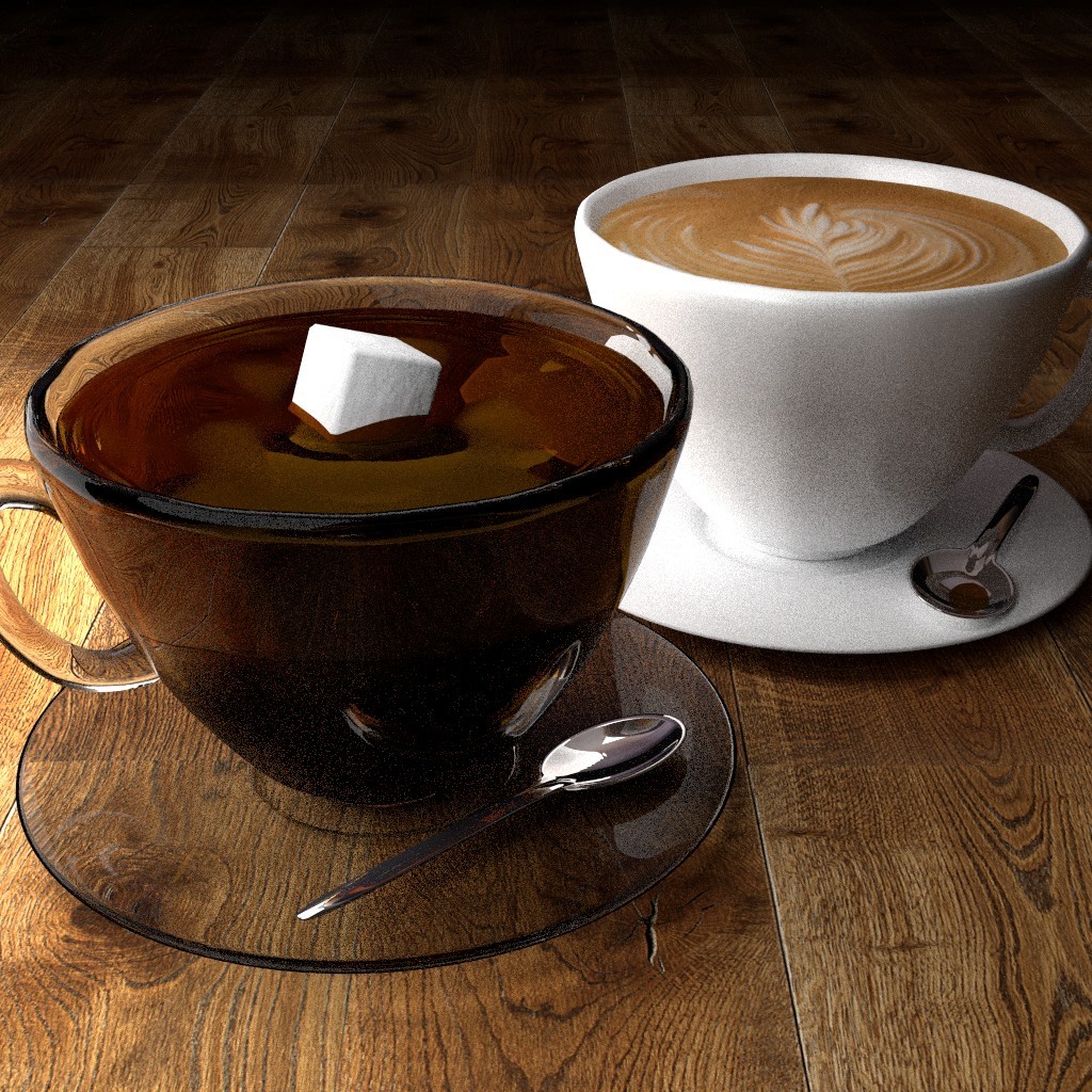 Coffee Scene with two types of coffee preview image 1